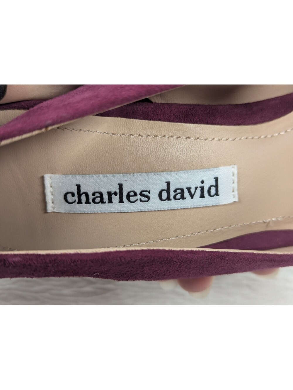 Charles David - Women's - Mahogany Suede Slingback Heels / Shoes - Size 9 M - Picture 9 of 16